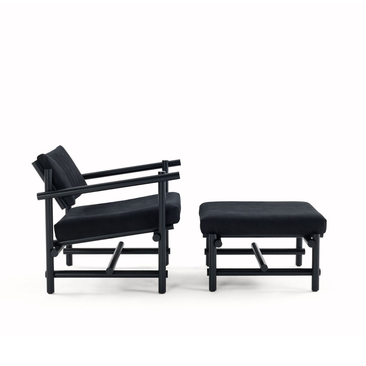Muecke Wood Collection – Lounge Chair and Ottoman