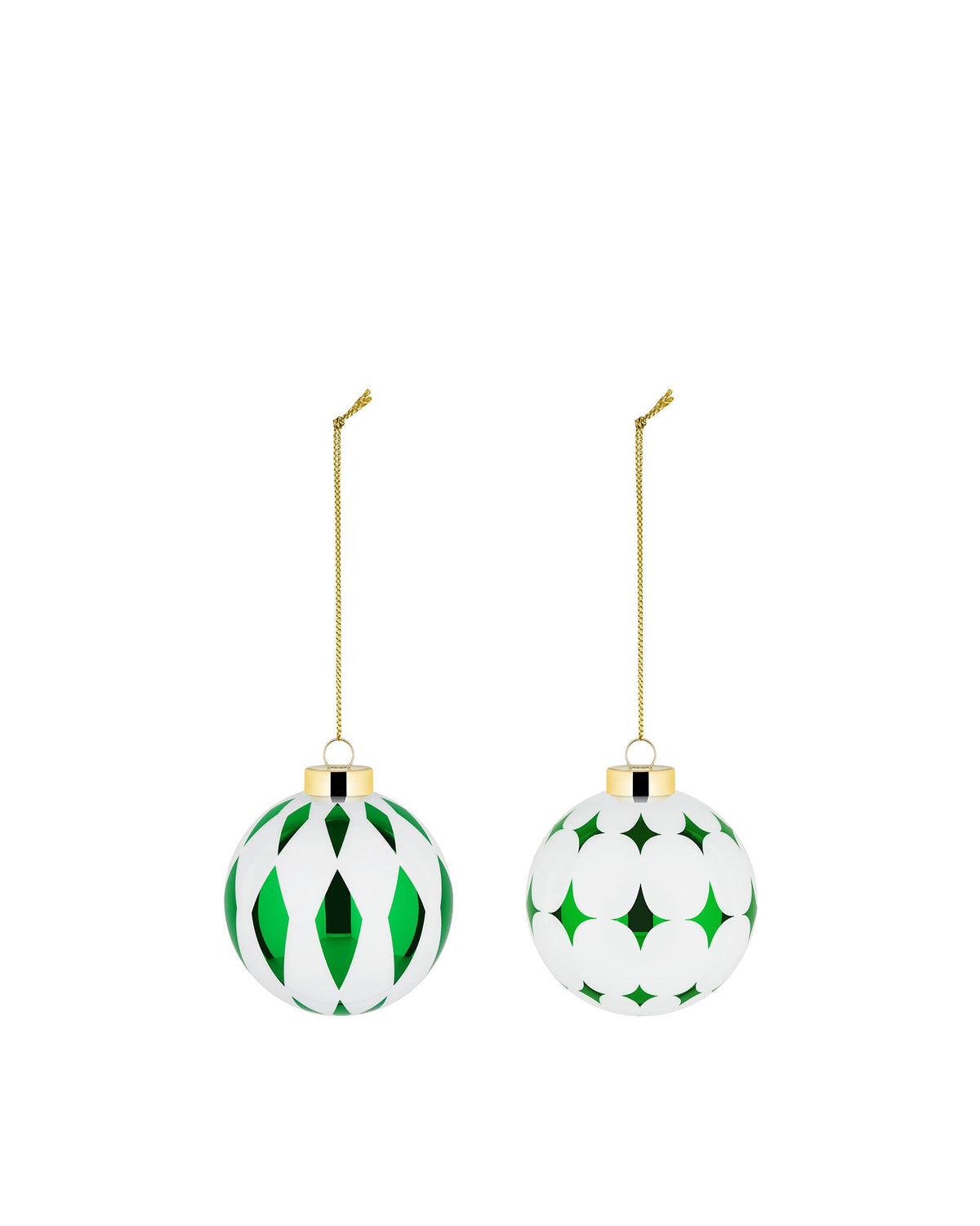 Delight – set di 2 palle per albero di Natale (NZ04SET3GR) - Sag 80 - Alessi - Complemento