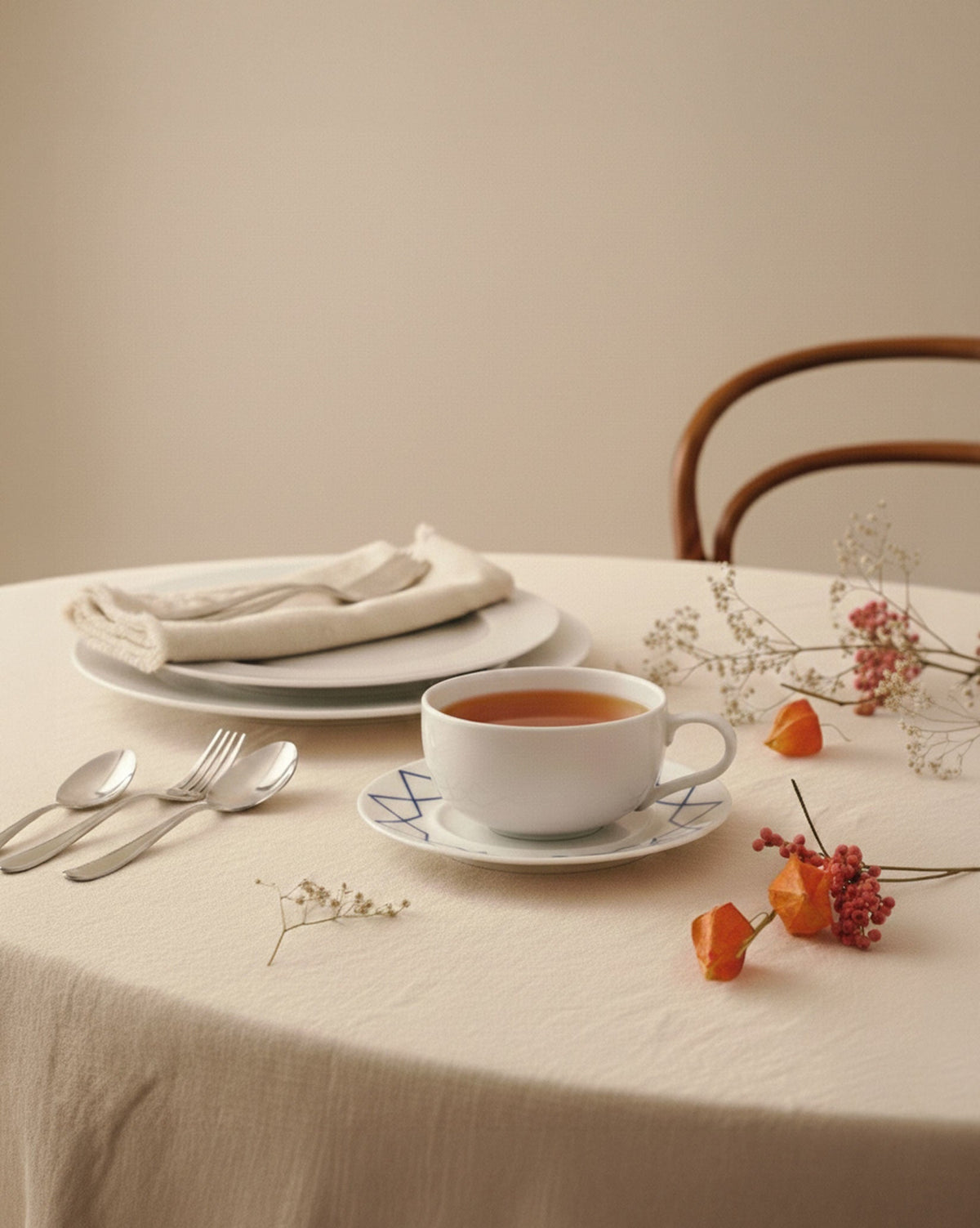 La Bella Tavola and My Beautiful China – sottotazza da tè e caffè filtrato - Sag 80 - Alessi - Complemento