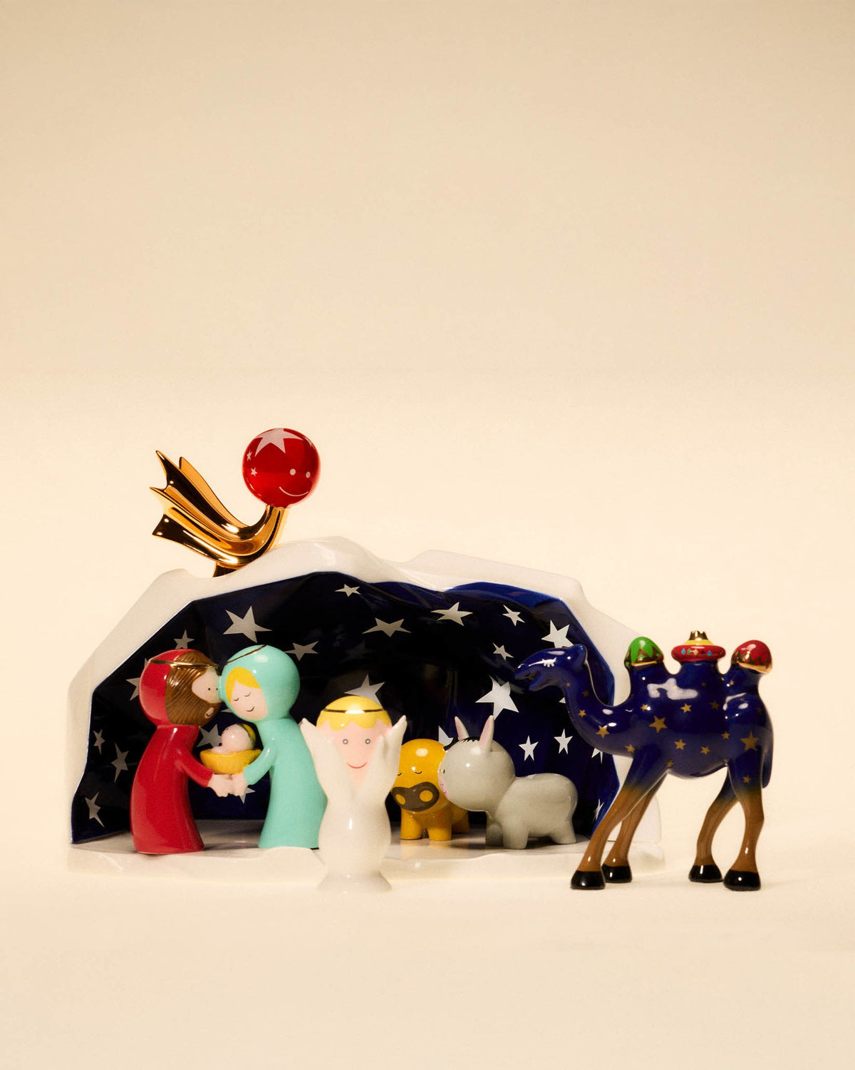 Happy Eternity Baby – presepe con set di 3 statuine – ambientata
