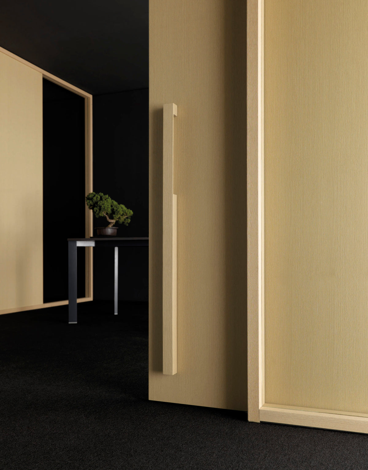 Wood Wall – parete divisoria in legno – ambientata