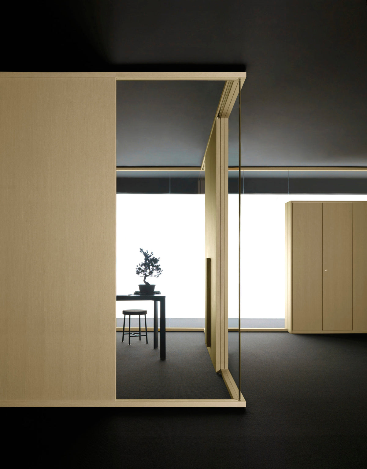 Wood Wall – parete divisoria in legno – ambientata