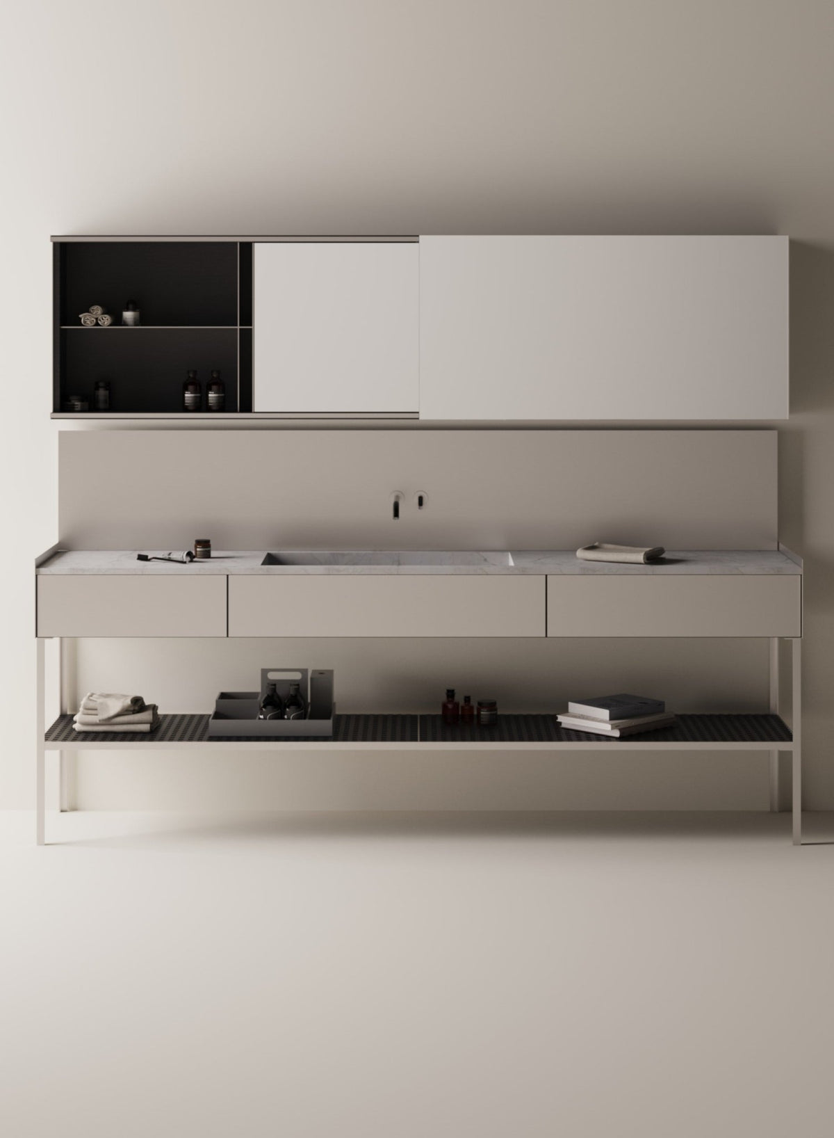DR – lavabo integrati nel piano - Sag 80 - Agape - Lavabo