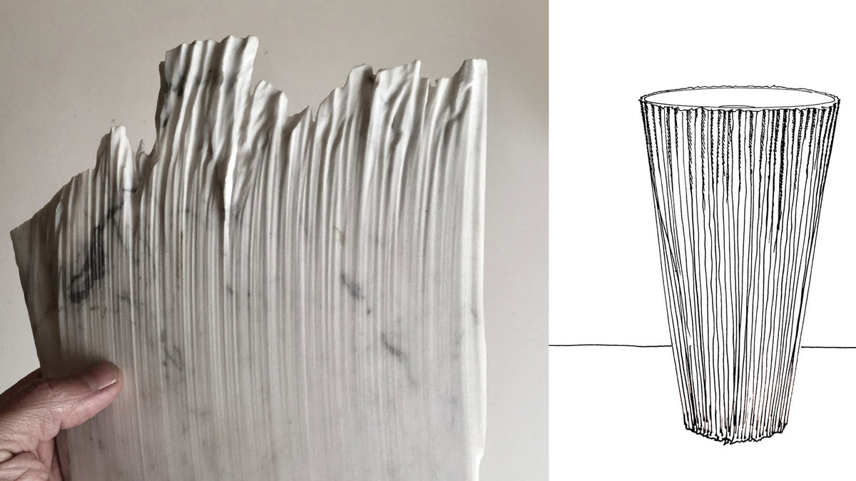 Plissé – lavabo freestanding - Sag 80 - Antonio Lupi - Lavabo