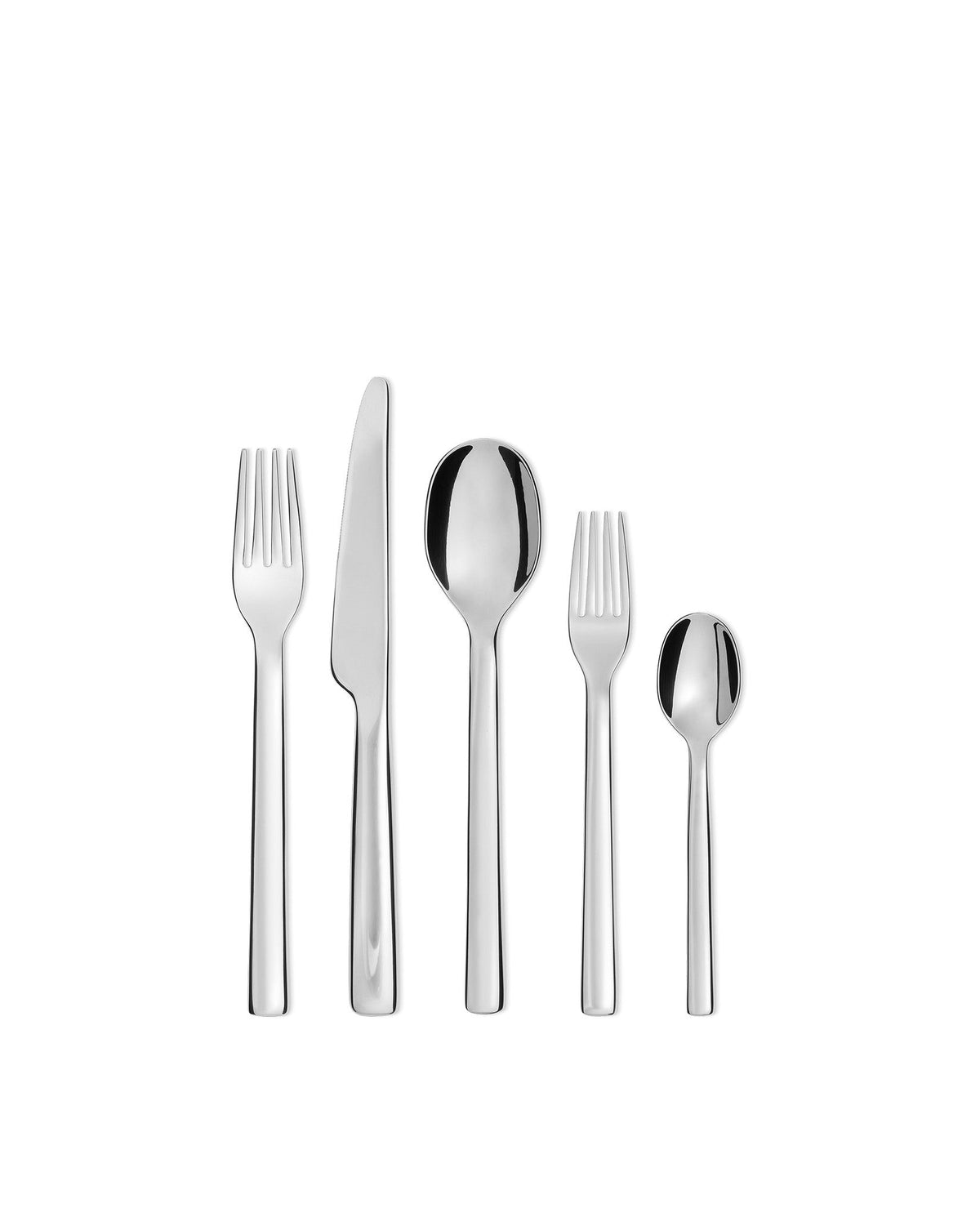 Ovale – servizio di posate 5 pezzi - Sag 80 - Alessi - Complemento