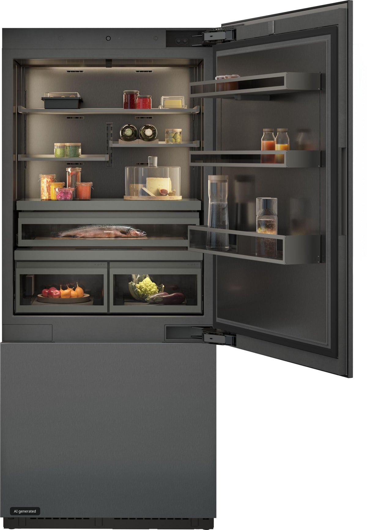 Frigo-congelatore Vario serie Expressive – frigorifero combinato da incasso – foto prodotto