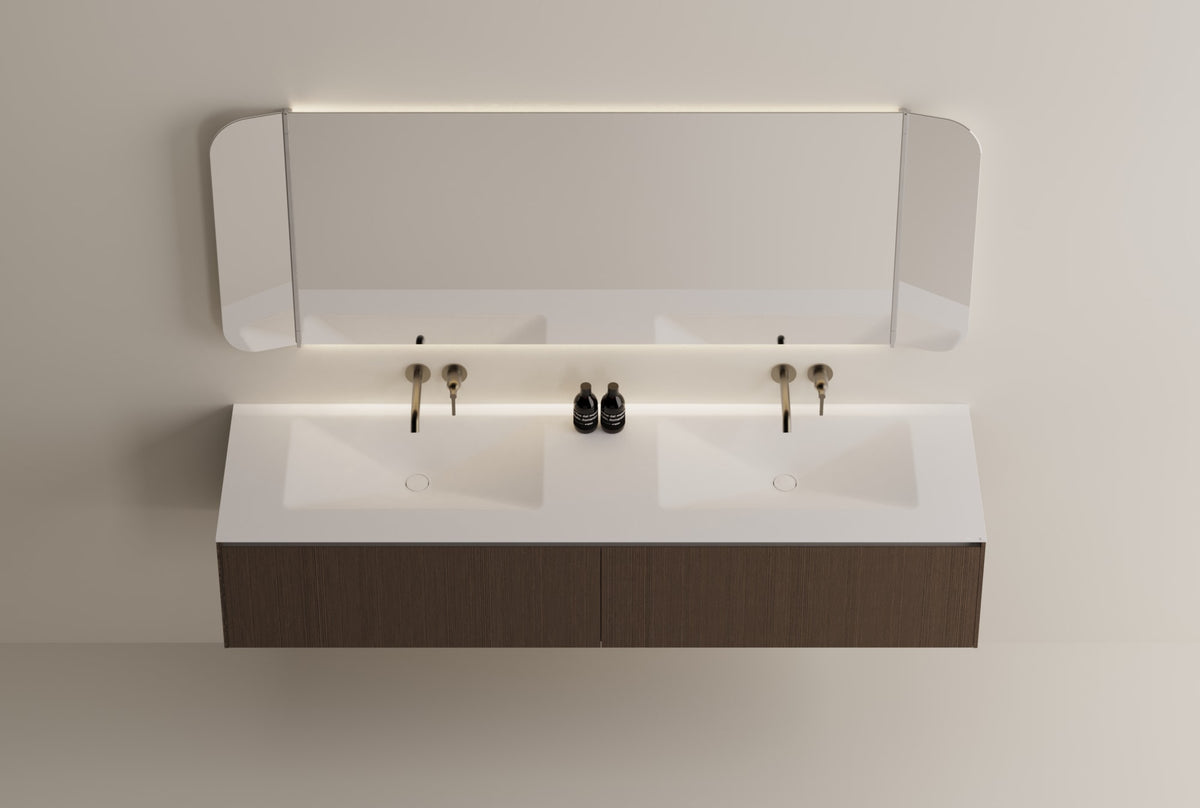 Raso evo 21 con lavabo – lavabo integrati nel piano – foto prodotto
