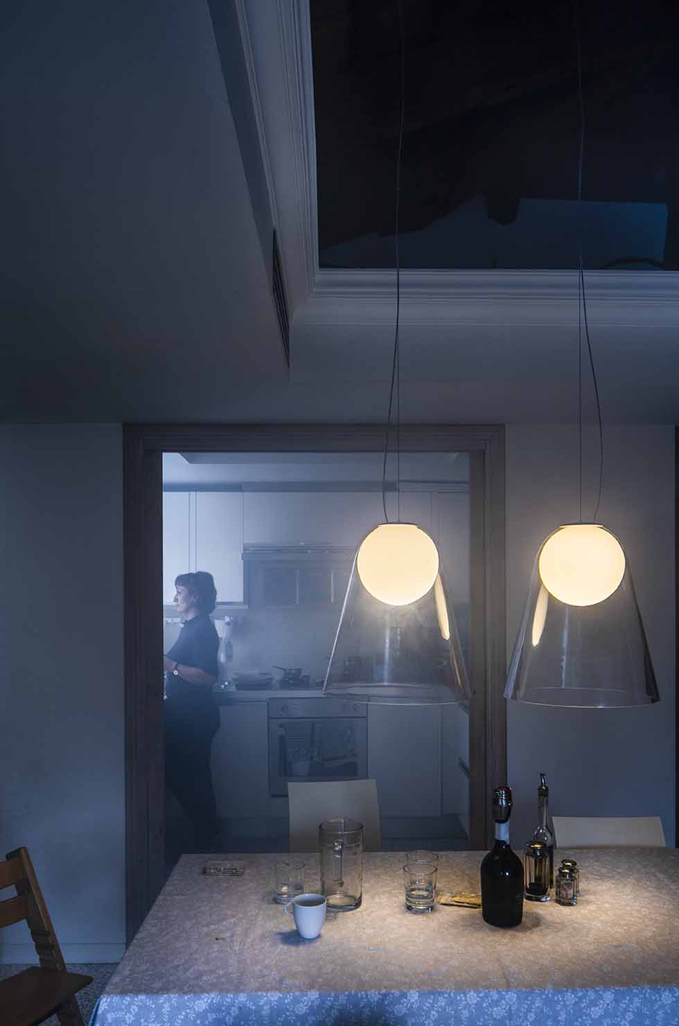 Satellight – lampada a sospensione – ambientata