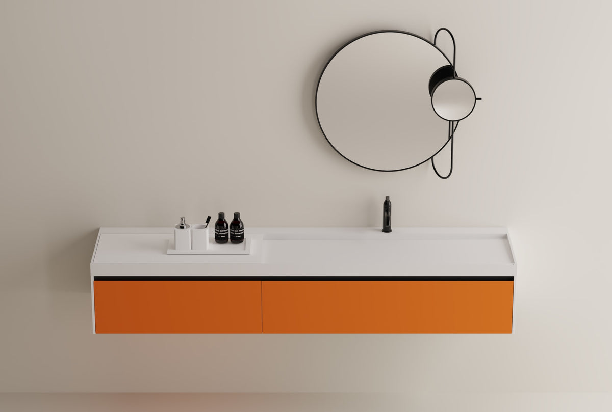 Litorale – lavabo a parete – ambientata