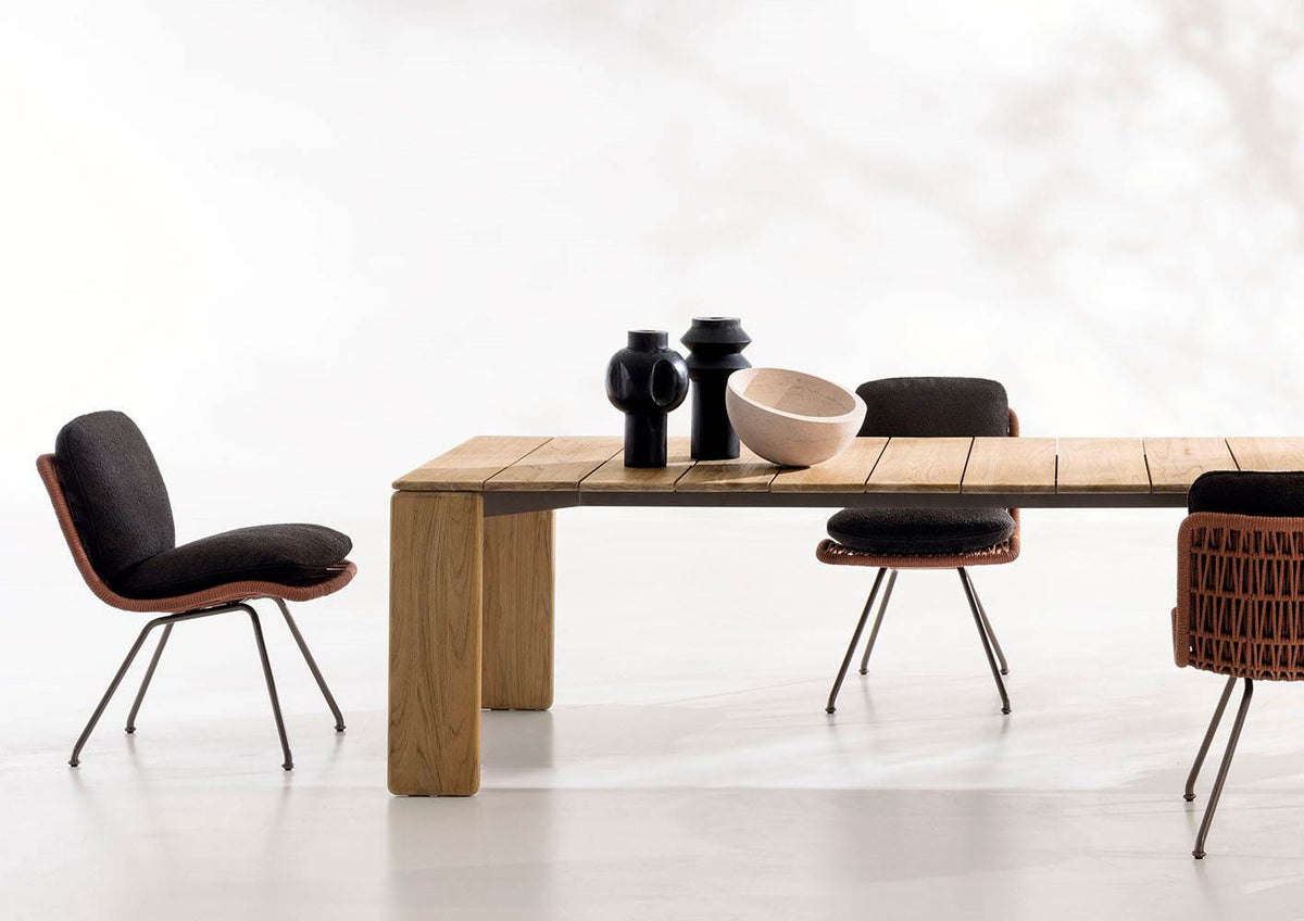 Pattie “Cord” Outdoor Dining – poltroncina dining outdoor - Sag 80 - Minotti - Sedia