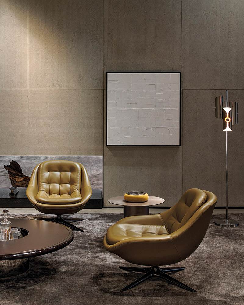 Kendall – poltrona girevole - Sag 80 - Minotti - Poltrona