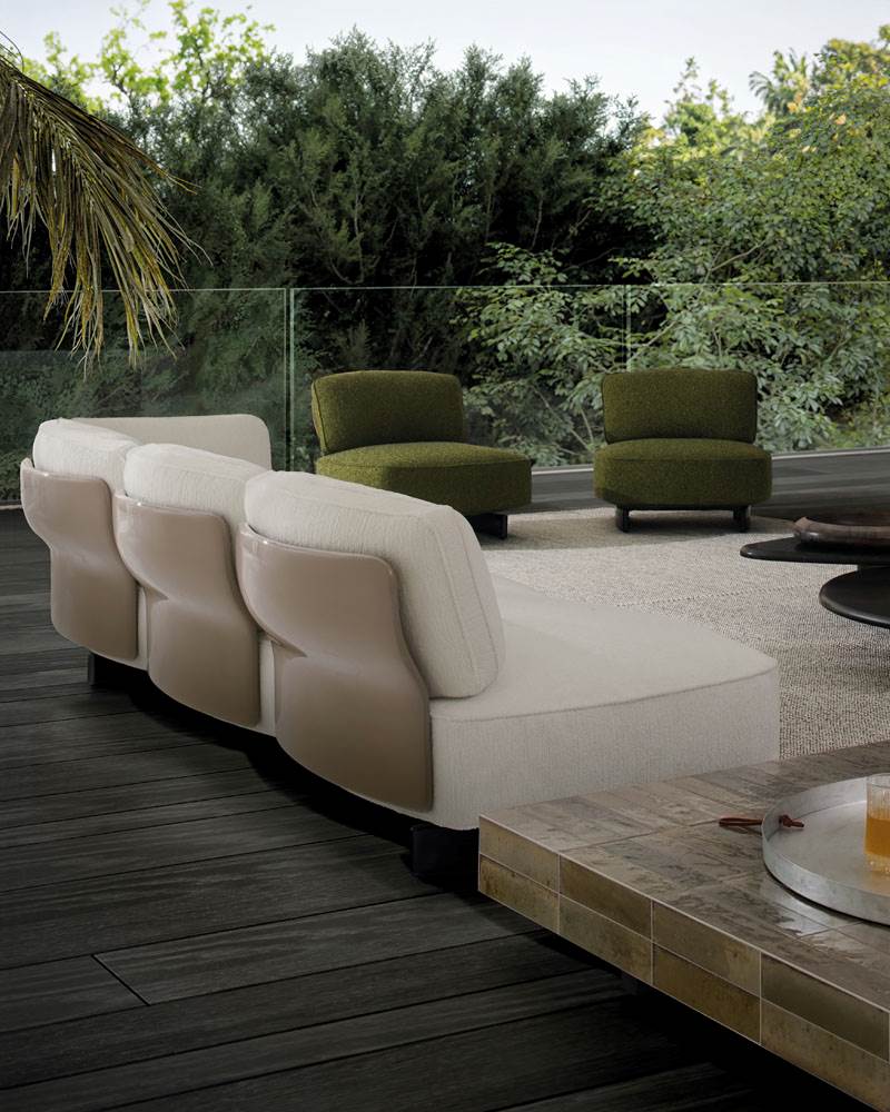 Saki “Outdoor” – divano outdoor - Sag 80 - Minotti - Divano