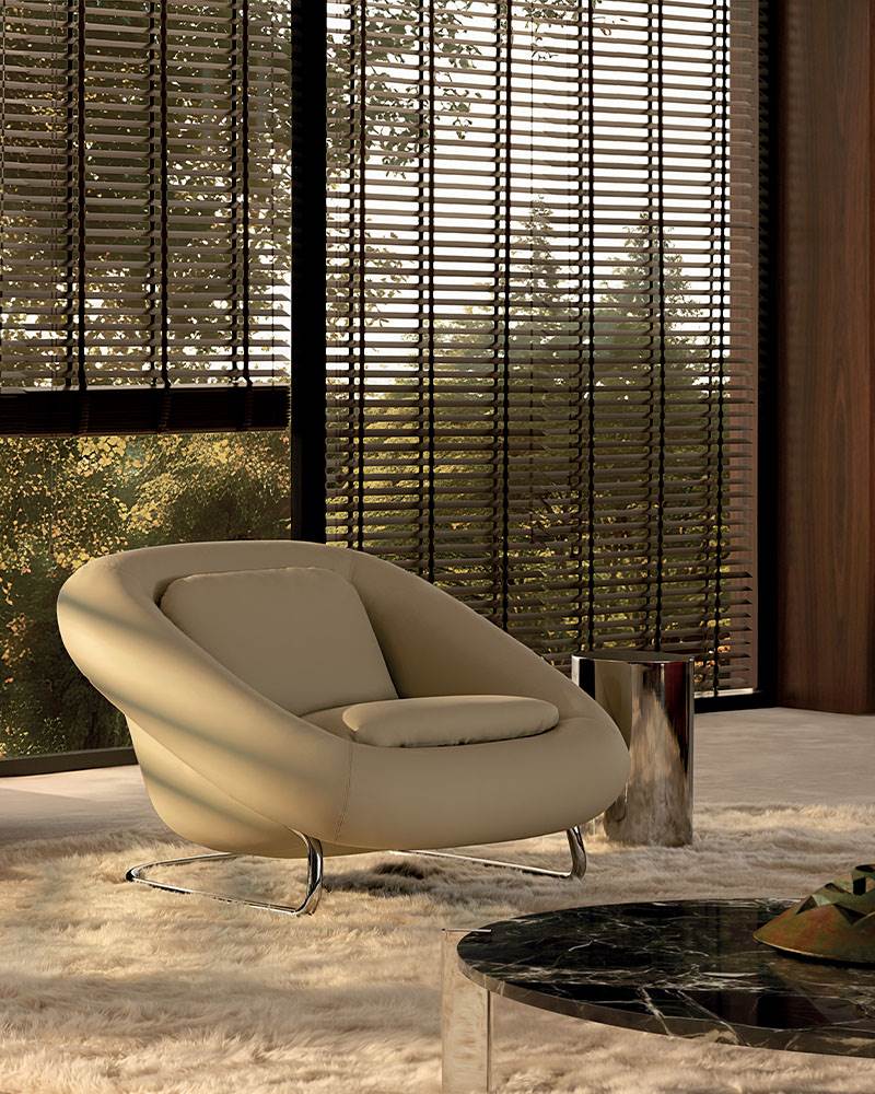 Barrel – poltrona - Sag 80 - Minotti - Poltrona