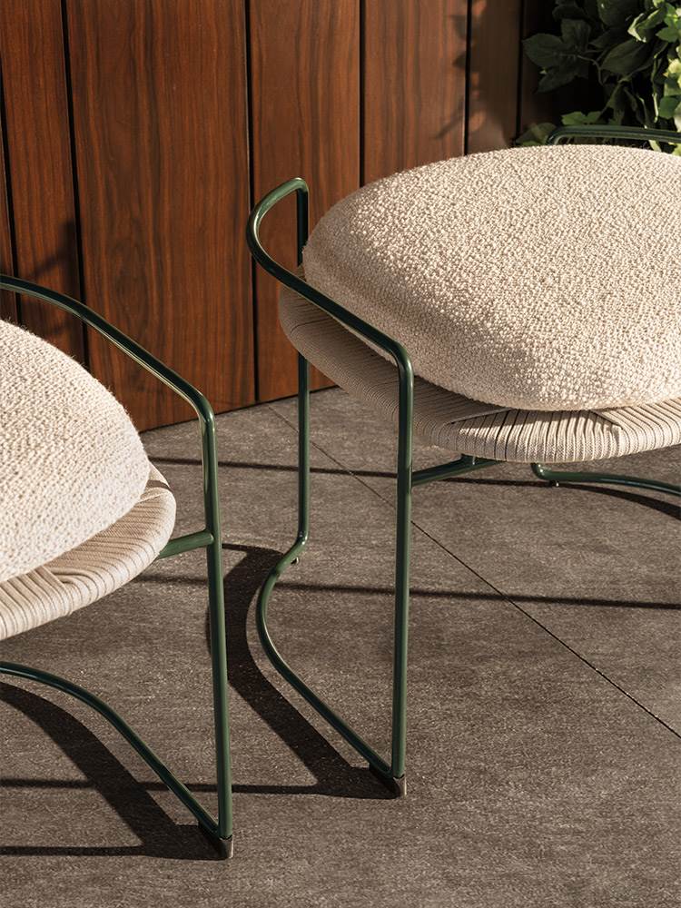 Elyne “Outdoor” Bench – sgabello outdoor - Sag 80 - Minotti - Sedia