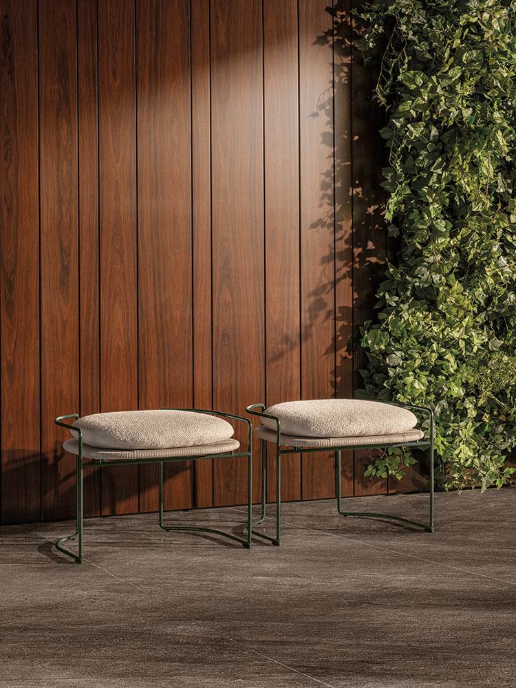 Elyne “Outdoor” Bench – sgabello outdoor - Sag 80 - Minotti - Sedia