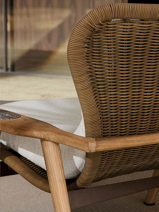 Elas “Cord” Outdoor – poltrona outdoor - Sag 80 - Minotti - Poltrona