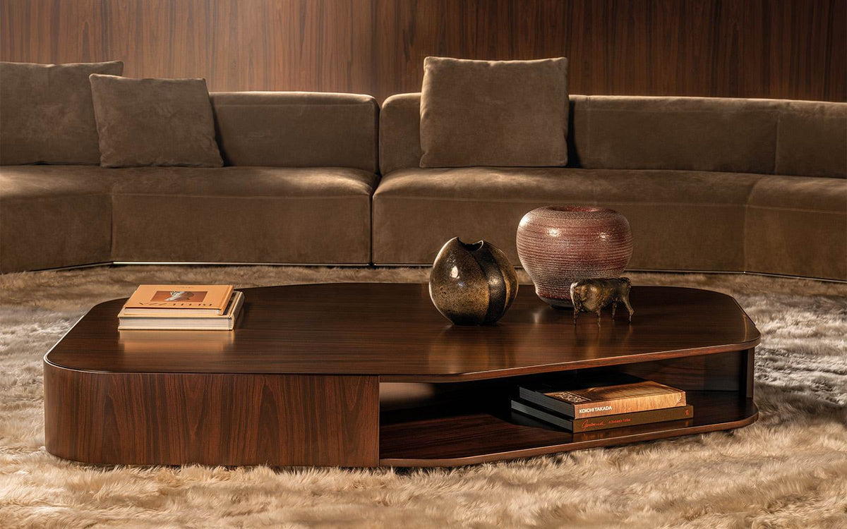 Diagramma Wood – tavolino - Sag 80 - Minotti - Tavolino
