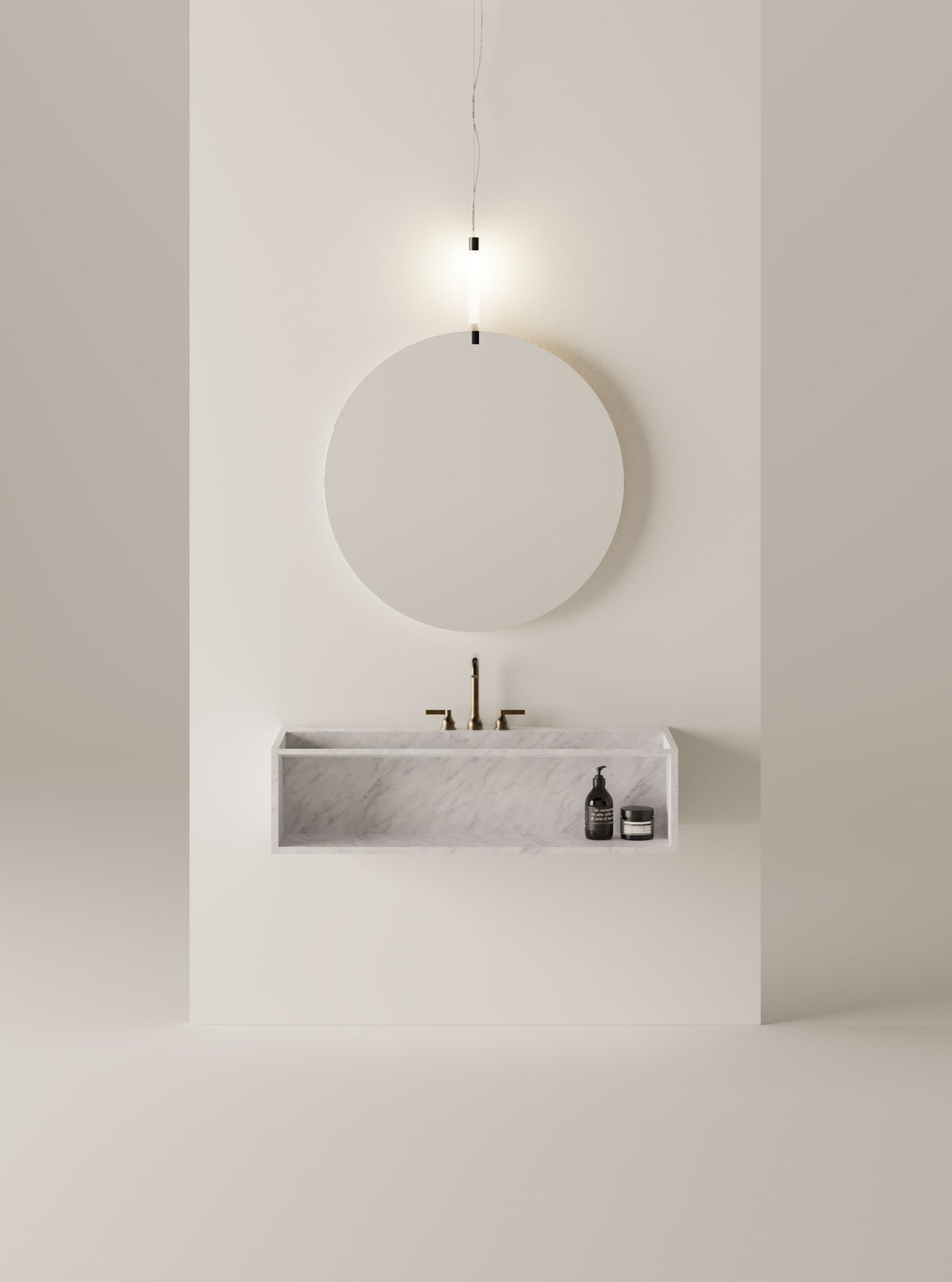 Face à face – lavabo a parete - Sag 80 - Agape - Lavabo
