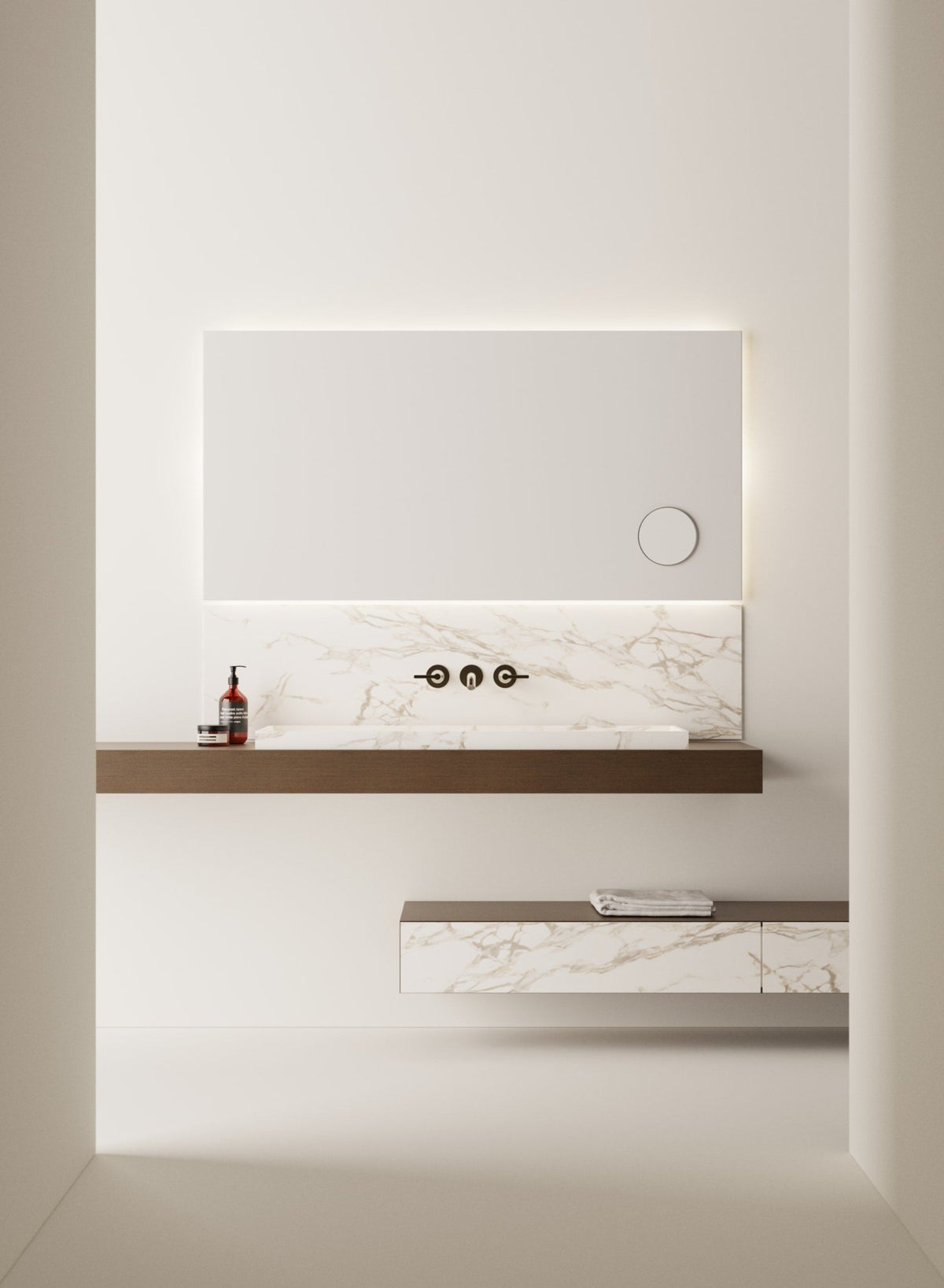 004 – lavabo a semincasso - Sag 80 - Agape - Lavabo