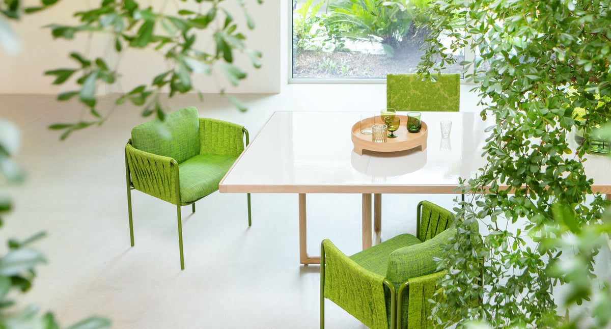 Plissé – sedia outdoor – ambientata