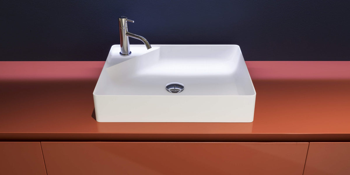Simplo soprapiano – lavabo da appoggio - Sag 80 - Antonio Lupi - Lavabo