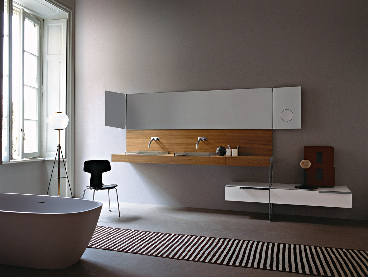 Flat XL da 12 cm – piano lavabo autoportanti - Sag 80 - Agape - Bagno