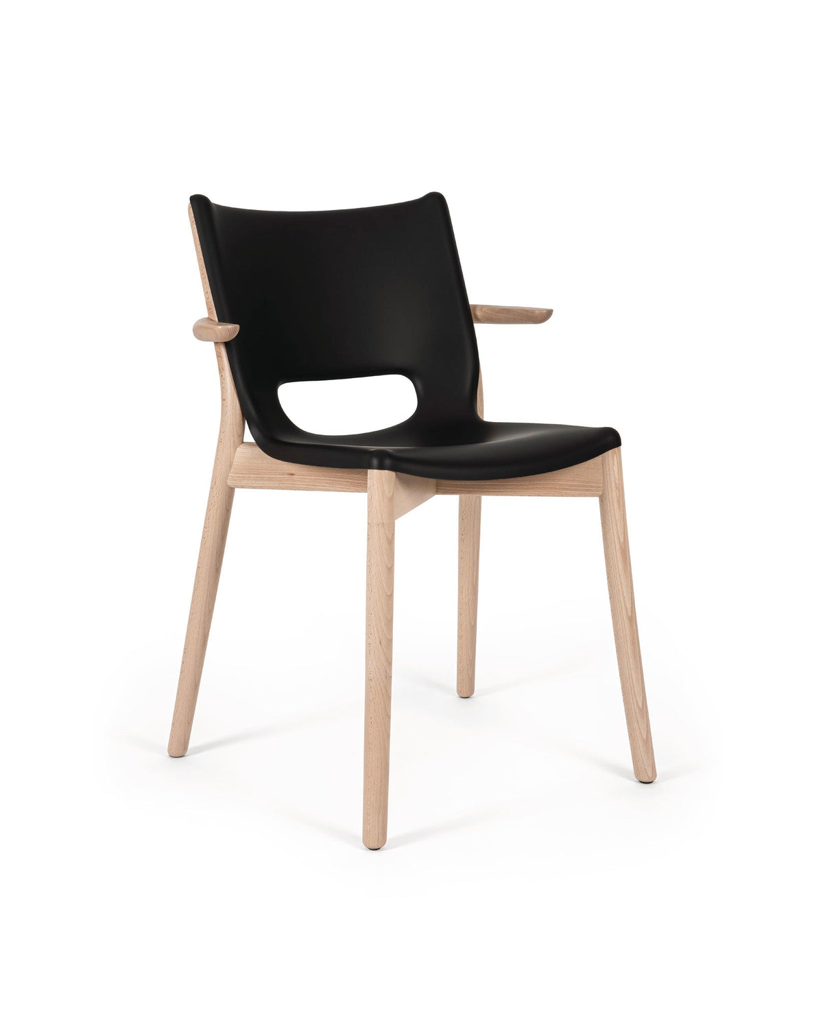 Poêle Collection – sedia monoscocca con braccioli (PS20_) - Sag 80 - Alessi - Sedia