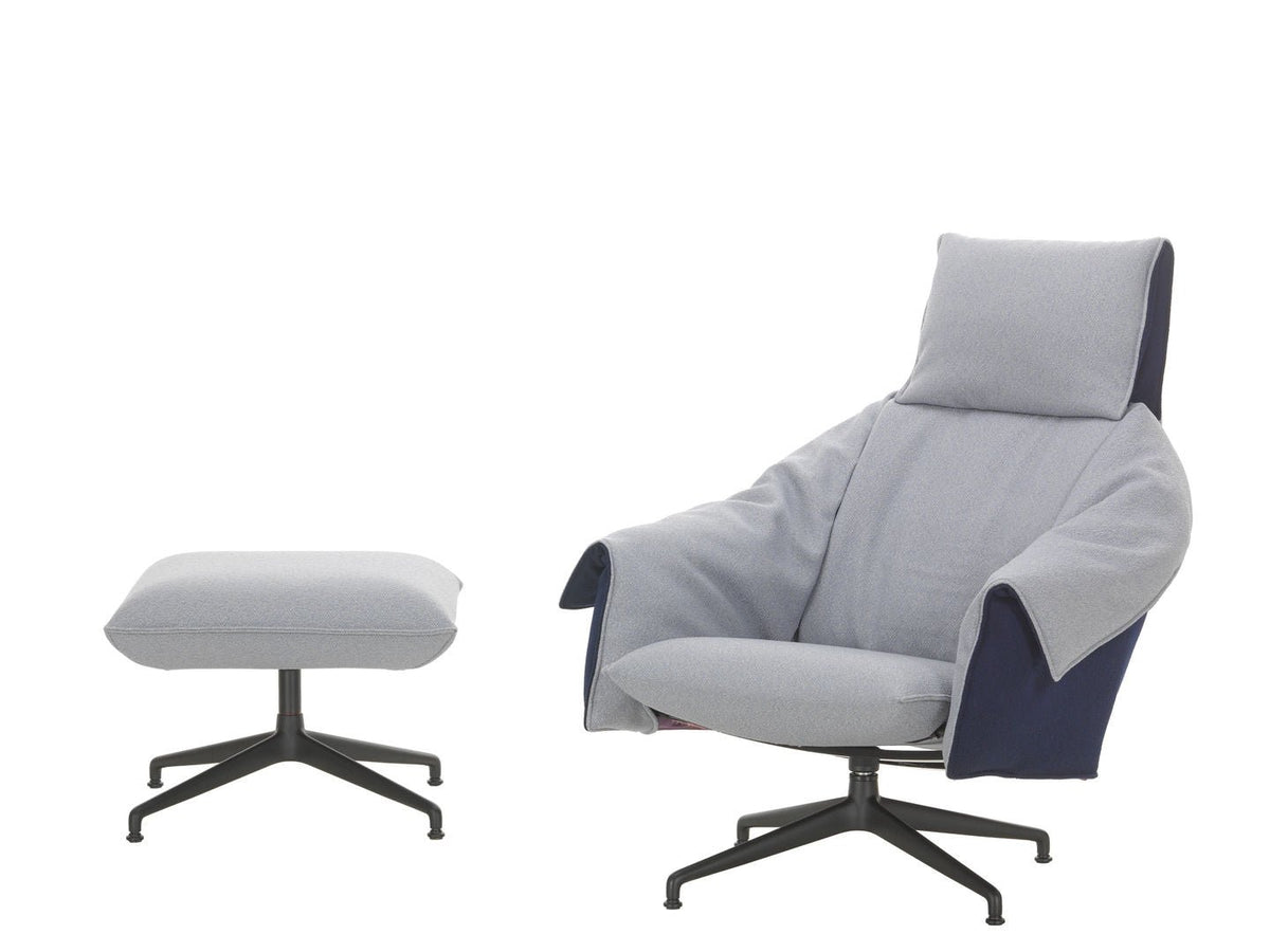 Bascule Highback & Ottoman – poltrona con poggiapiedi - Sag 80 - Vitra - Poltrona