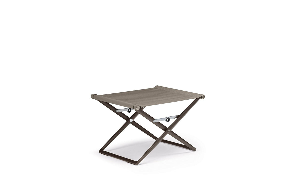 Seax – poggiapiedi (footstool black pepper frame) - Sag 80 - DEDON - Sedia