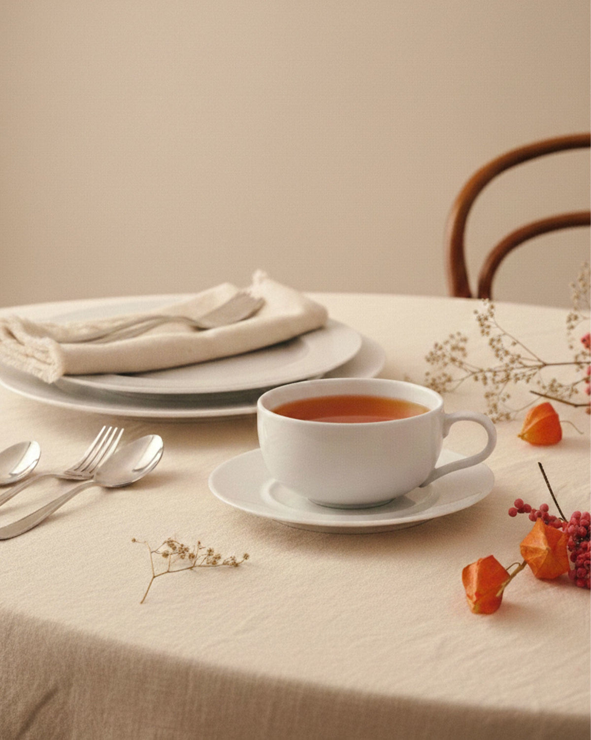 La Bella Tavola – sottotazza da tè e caffè filtrato – ambientata