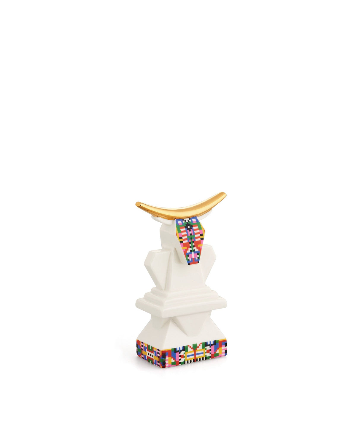 Holyhedrics Cow – statuina in porcellana – foto prodotto