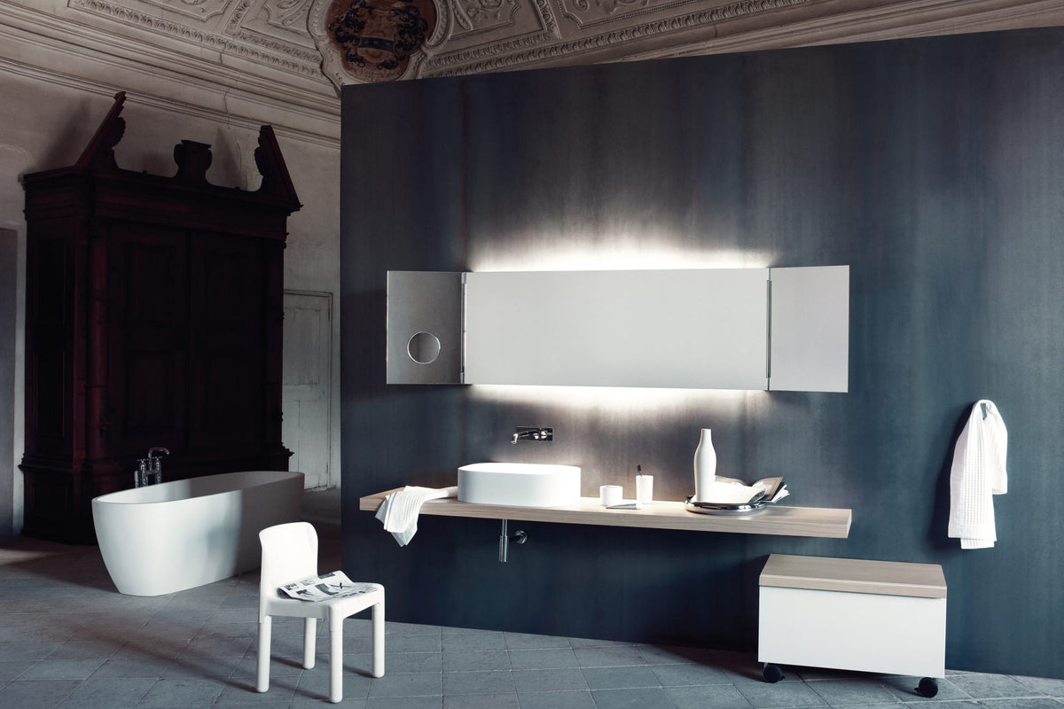 Flat XL da 6 cm – piano lavabo autoportanti – ambientata