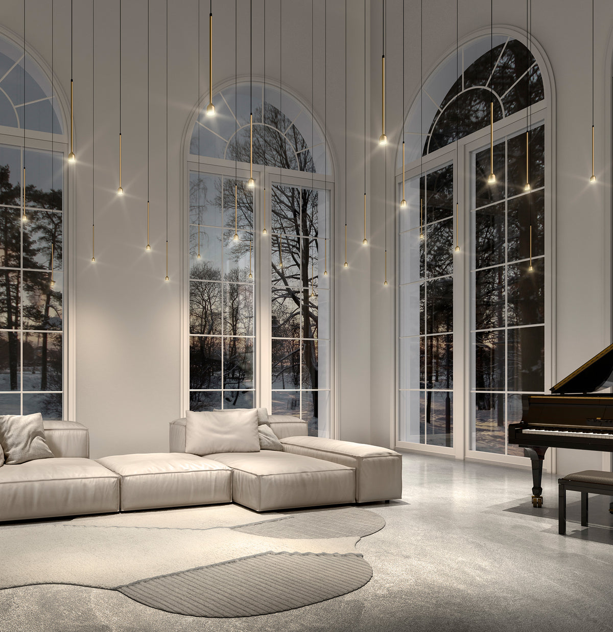 Hail – lampada a sospensione – ambientata