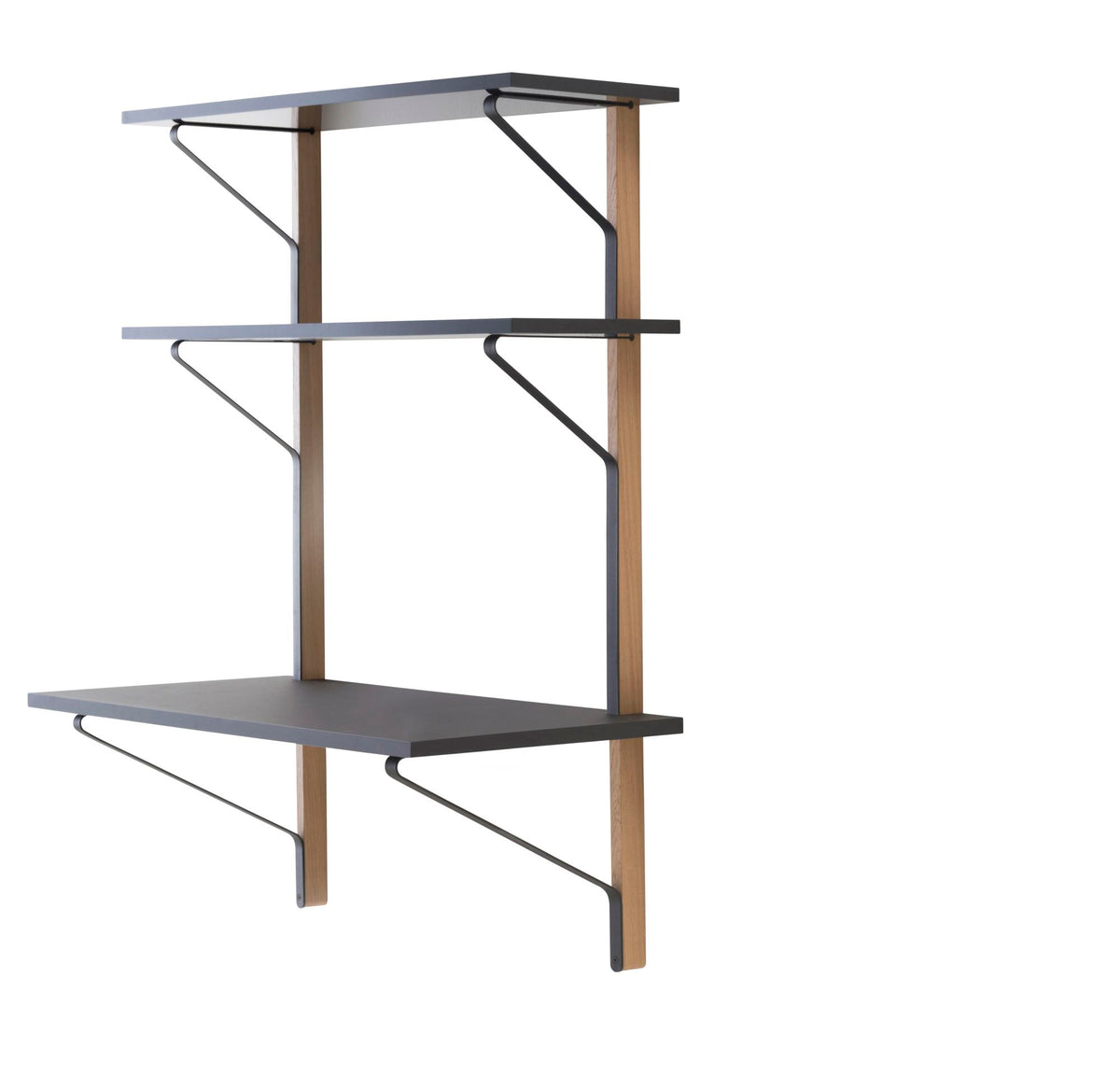 Kaari Wall Shelf con scrivania – libreria a parete - Sag 80 - Artek - Libreria