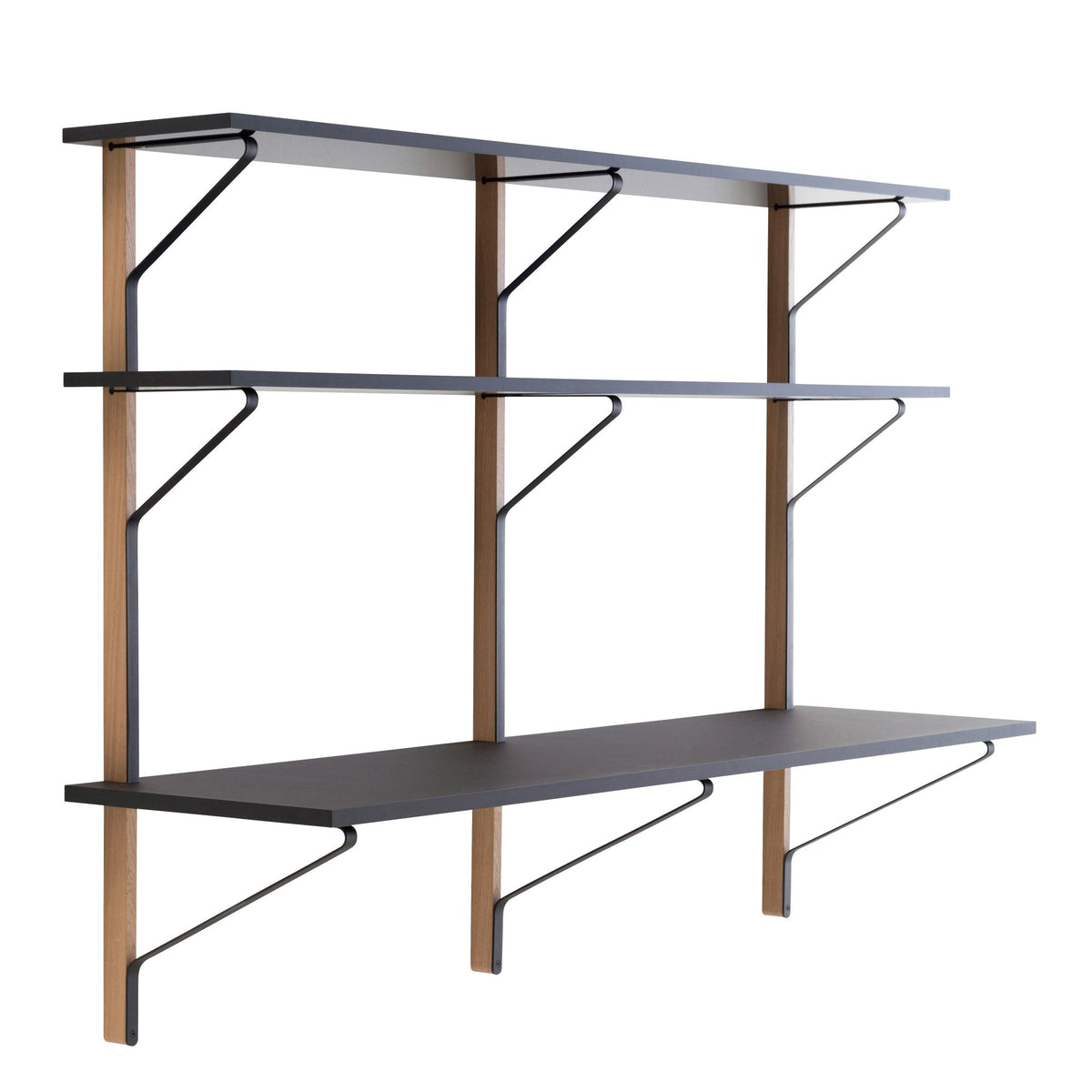 Kaari Wall Shelf con scrivania – libreria a parete - Sag 80 - Artek - Libreria