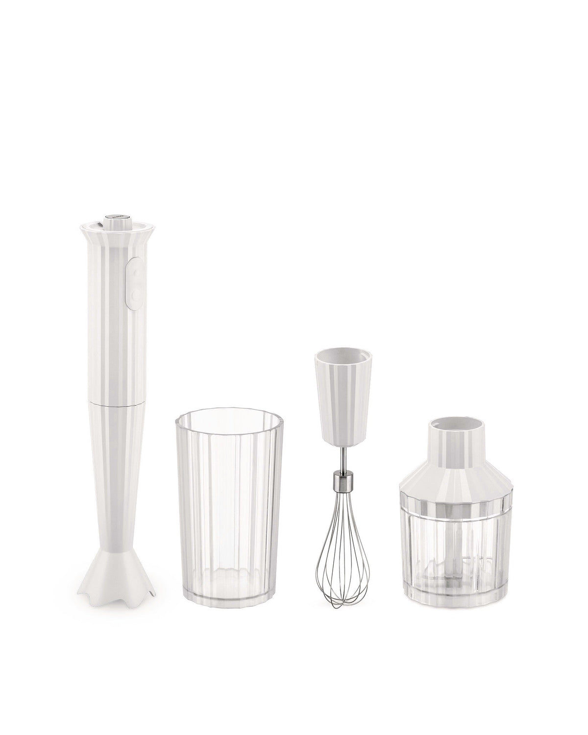 Plissé – set frullatore a immersione. Spina inglese - Sag 80 - Alessi - Complemento
