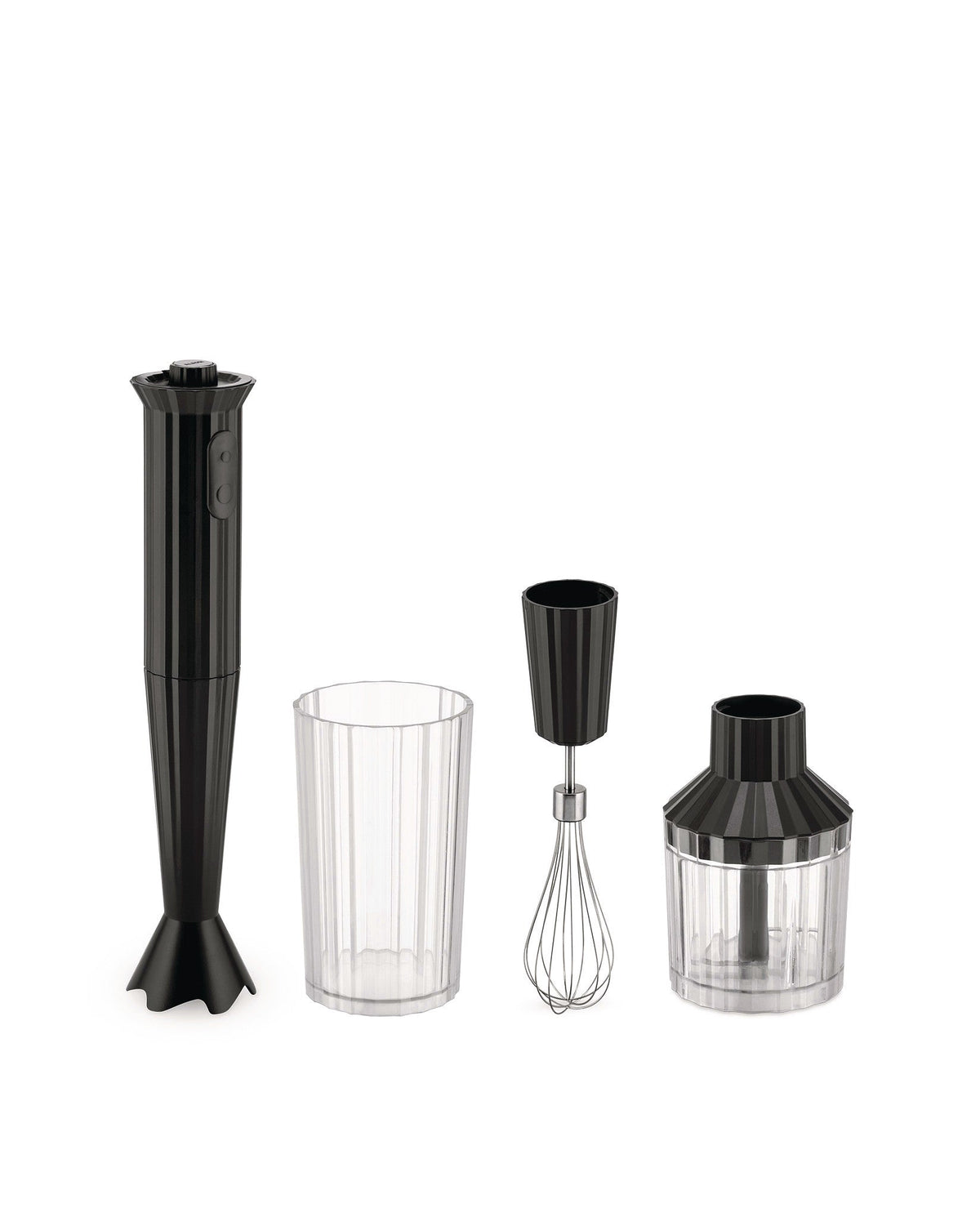 Plissé – set frullatore a immersione. Spina europea (MDL10S BW) - Sag 80 - Alessi - Complemento