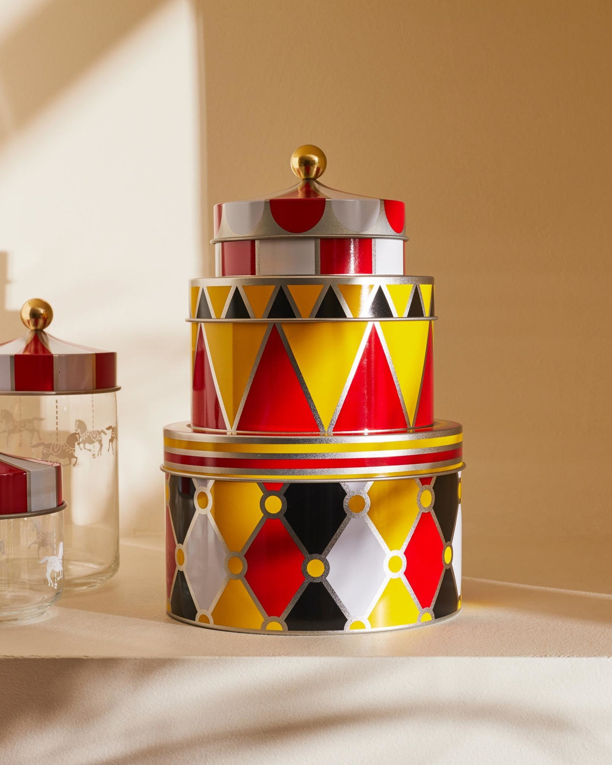 Circus – set di 3 scatole portaoggetti - Sag 80 - Alessi - Complemento