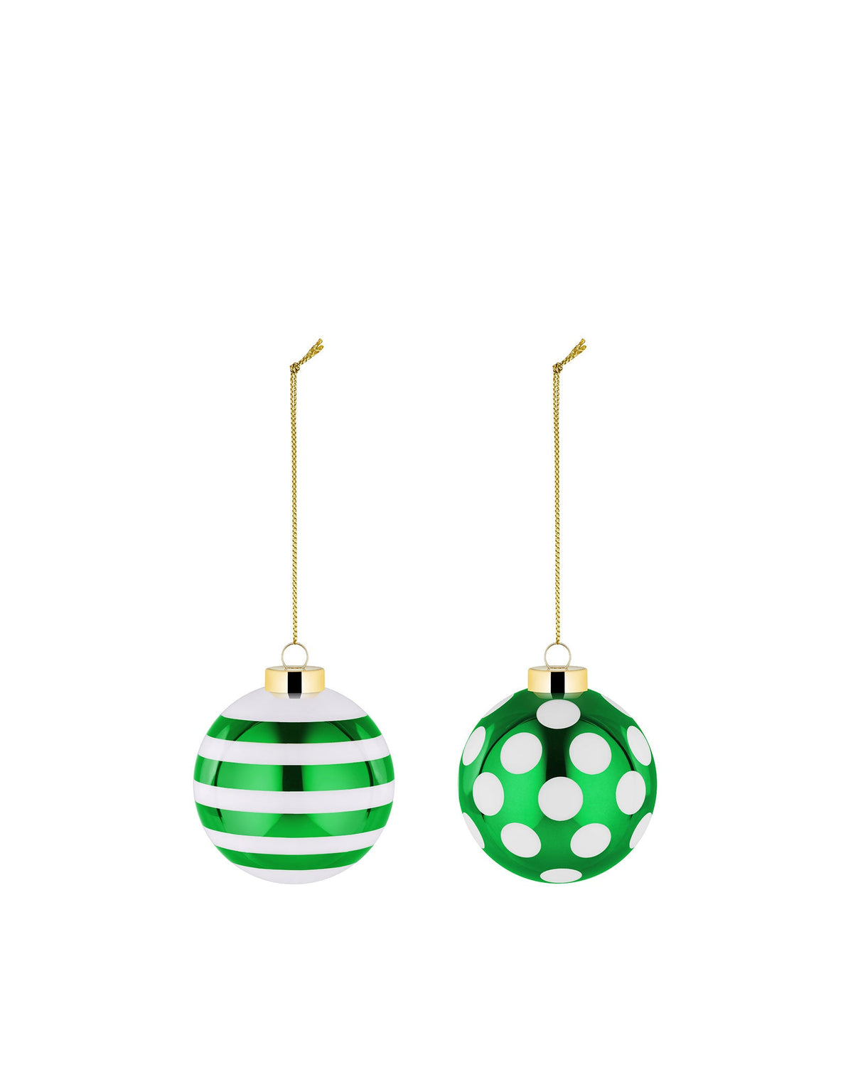 Delight – set di 2 palle per albero di Natale (NZ04SET2GR) - Sag 80 - Alessi - Complemento