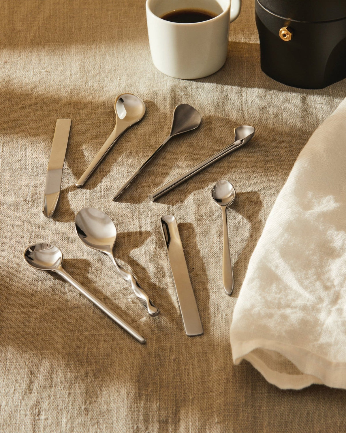 Il caffè/tè Alessi – set di 8 cucchiaini da caffè - Sag 80 - Alessi - Complemento