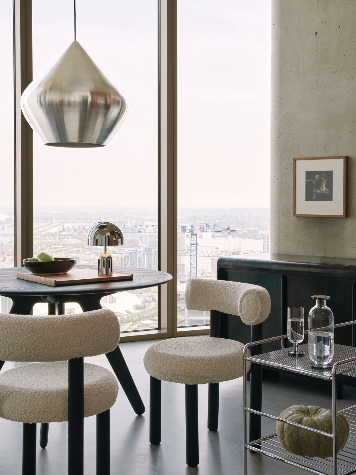 Slab Round – tavolo – ambientata