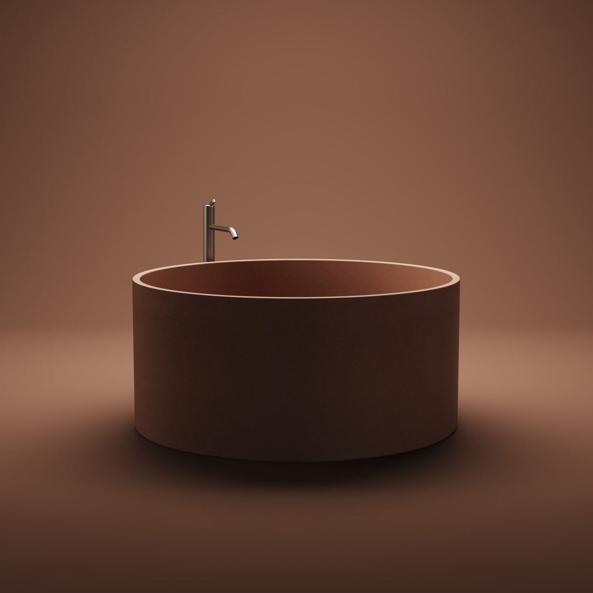 In-Out cemento – vasca freestanding – ambientata