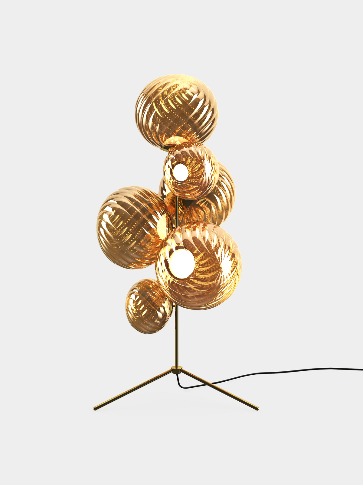 Whirl Floor Chandelier – lampada da terra – ambientata