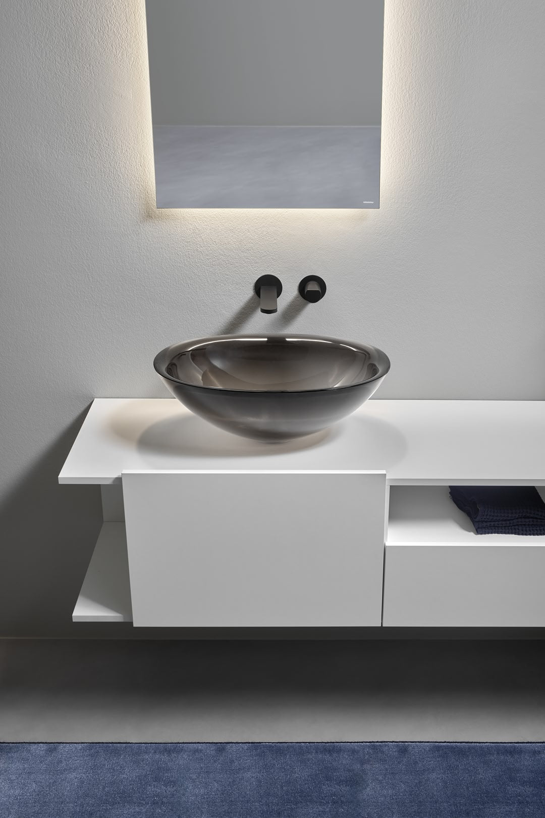 Servo Cristalmood – lavabo da appoggio - Sag 80 - Antonio Lupi - Lavabo
