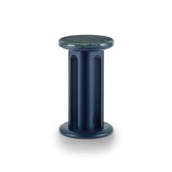 Arcolor Coffee Table 30 - Version with base lacquered in grey RAL 7036 and top in Carrara marble