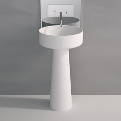 Bjhon 2 freestanding washbasin in black marquina marble