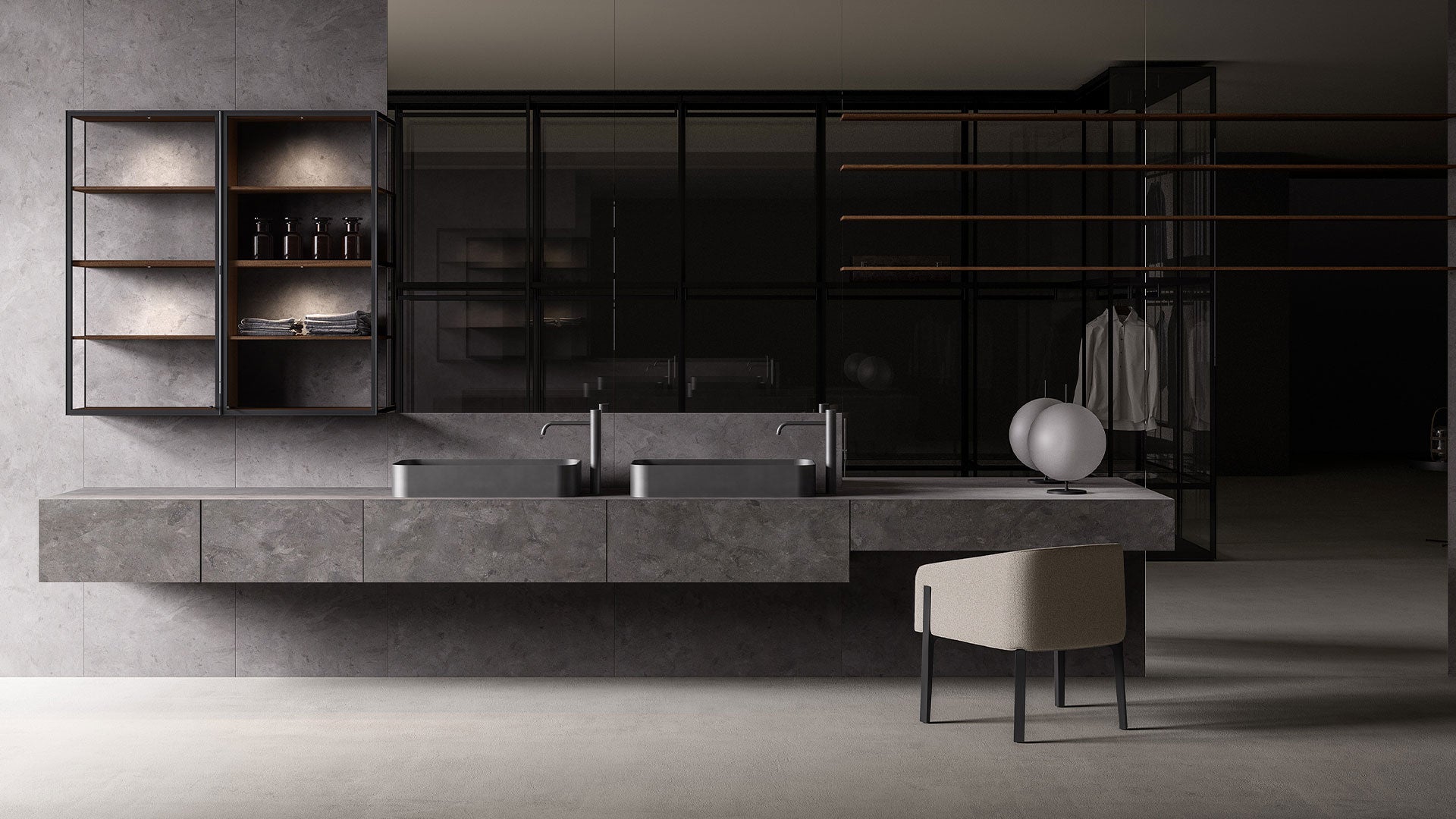 Complemento Bagno Upper Boiserie - Sag 80 - Boffi - Complemento