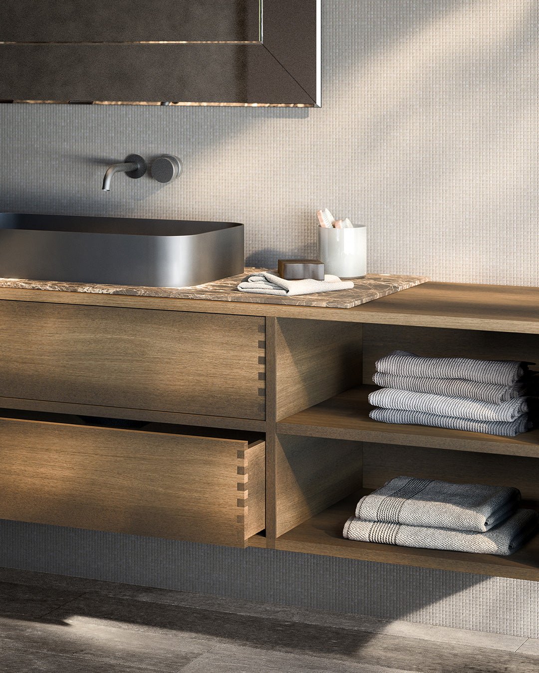Bagno Wood-In - Sag 80 - Boffi - bagno