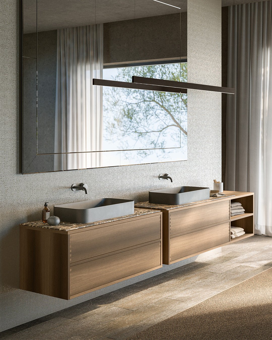 Bagno Wood-In - Sag 80 - Boffi - bagno