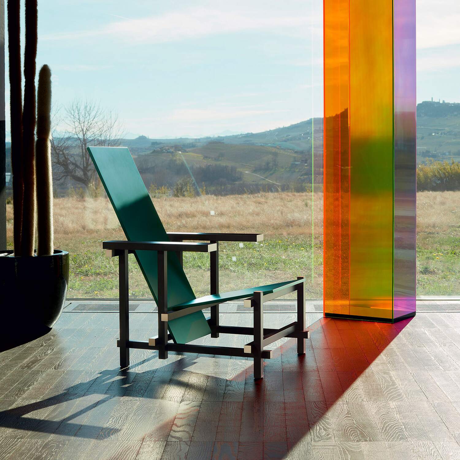 Sedia Black Red And Blue - Sag 80 - Cassina - Sedia